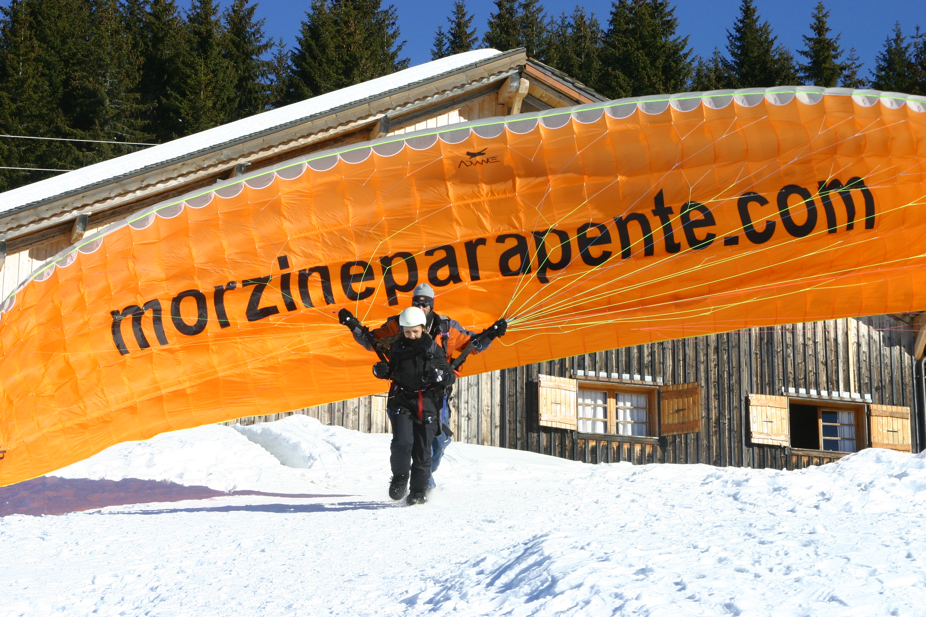 parapente hiver