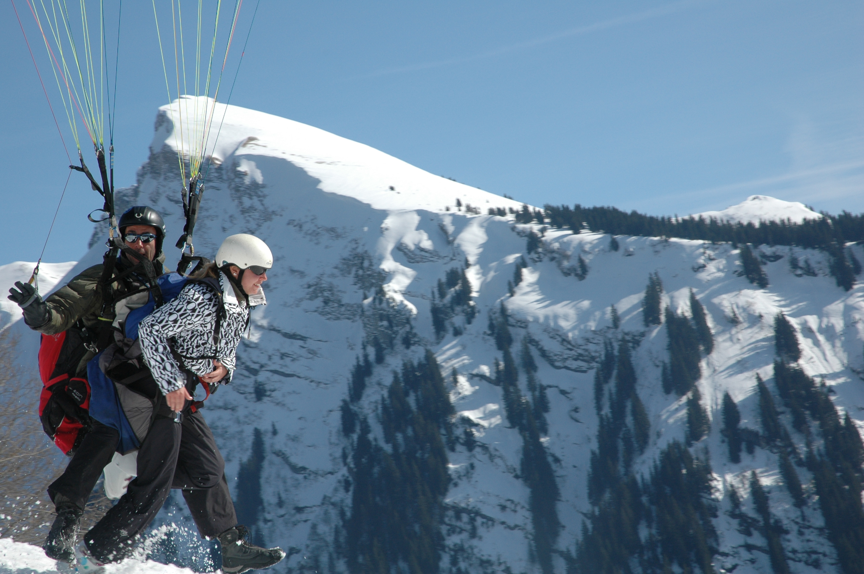 décollage morzine