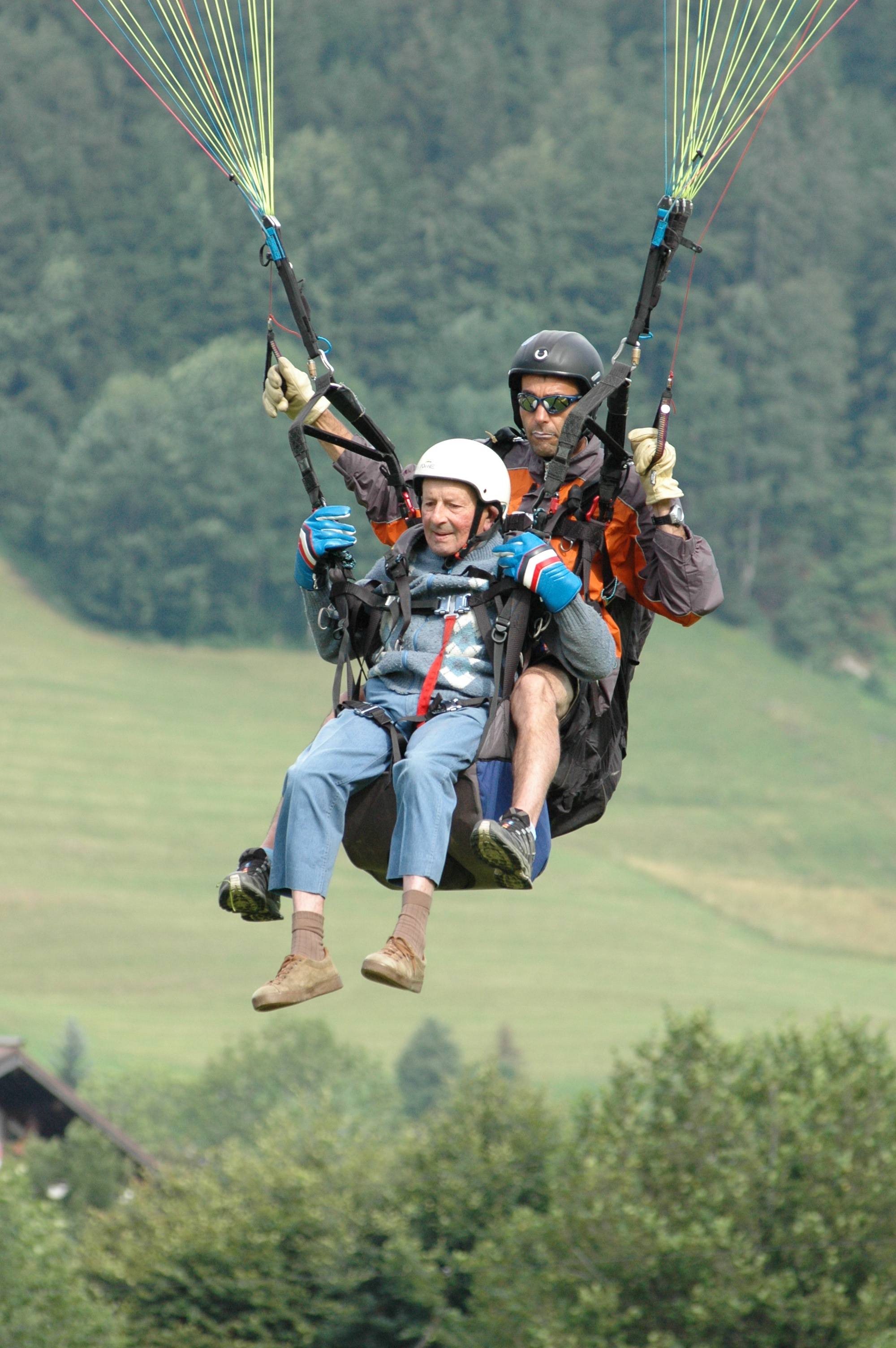 parapente en famille